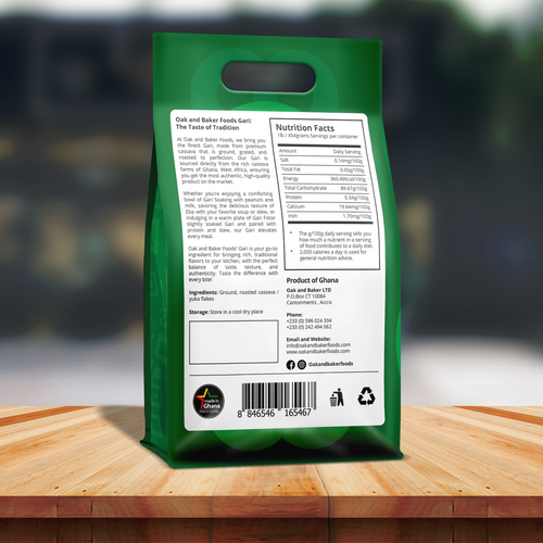 Oak and Baker Crispy Gari 1kg