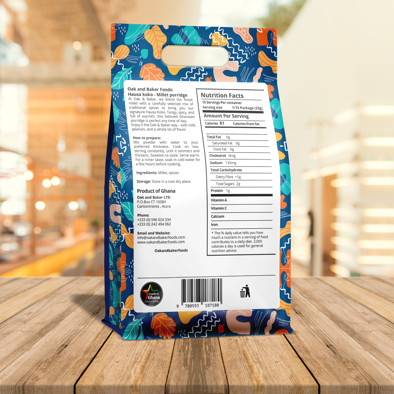 Oak and Baker Hausa Koko 1Lb
