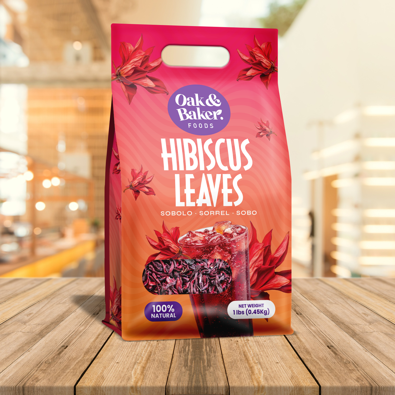 Oak and Baker Hibiscus Leaves/Sobolo 100g