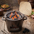 Oak and Baker Woven Straw Fan (Papa)